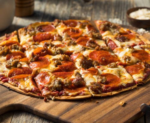 Meat Combo Pizza with Pepperoni & Italian Sausage