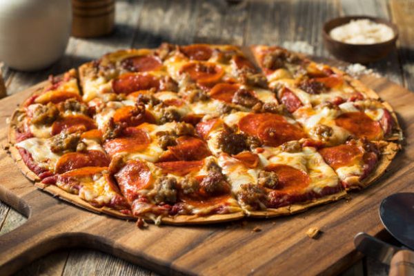 Meat Combo Pizza with Pepperoni & Italian Sausage