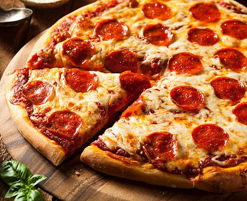 Classic Pepperoni Pizza with Melty Mozzarella Cheese