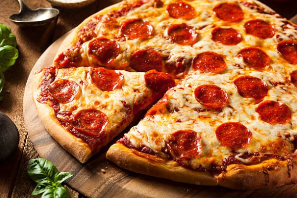 Classic Pepperoni Pizza with Melty Mozzarella Cheese